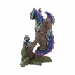 Figurine maman et bébé dragons