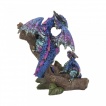 Figurine maman et bébé dragons
