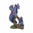 Figurine maman et bébé dragons