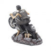 Figurine motard squelette sortant de l'enfer -  James Ryman (16cm)