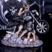 Figurine motard squelette sortant de l'enfer -  James Ryman (16cm)