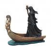 Figurine passeur de la mort navigant sur le styx