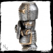 Figurine soldat mdival en armure avec pe et bouclier Sir Defendalot 11cm