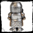 Figurine soldat mdival en armure avec pe et bouclier Sir Defendalot 11cm