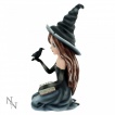 Figurine sorcire gothique avec corbeau Regan (15cm) - Nemesis Now