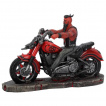 Figurine style biker  motard dmon sur sa moto - James Ryman	(20cm)