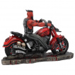 Figurine style biker  motard dmon sur sa moto - James Ryman	(20cm)