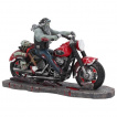 Figurine style biker  motard zombie sur sa moto - James Ryman (20cm)