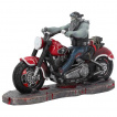 Figurine style biker  motard zombie sur sa moto - James Ryman (20cm)