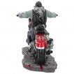 Figurine style biker  motard zombie sur sa moto - James Ryman (20cm)