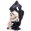 Figurine visage de la mort demandant le silence (30cm) - Andrew Bill