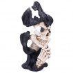 Figurine visage de la mort demandant le silence (30cm) - Andrew Bill