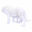Figurines louve blanche et son louveteau (27,5 cm)