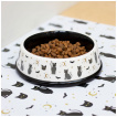 Gamelle céramique à motif chats et chauves-souris