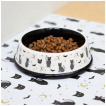 Gamelle cramique  motif chats et chauves-souris