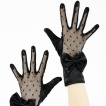 Gants femme gothiques satin  noeud papillon - Restyle