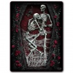 Grande couverture en molleton  couple de squelettes amoureux (150x200cm)