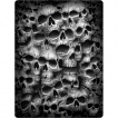 Grande couverture en molleton  mur de cranes TWISTED SKULLS (150x200cm)