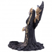 Grande figurine ange de la mort avec bougeoir (28cm)