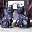 Grande figurine chat goth-rock  piercing au nez (22cm)