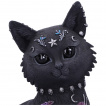 Grande figurine chat rebelle  patchs (22cm)