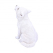 Grande figurine de louveteau blanc hurlant (22,5cm)
