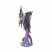 Grande figurine fe gothique et son dragon (27.5cm)