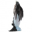 Grande figurine Fe noire masque et aile  corbeau - Nene Thomas (28cm)