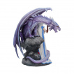 Grande figurine femme Mage et son dragon violet - Anne Stokes (24cm)