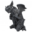 Grande figurine gargouille noire 