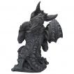 Grande figurine gargouille noire 