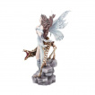 Grande figurine Lexa fe de givre et son dragon squelette (27.5cm)