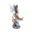 Grande figurine Lexa fe de givre et son dragon squelette (27.5cm)