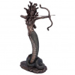 Grande figurine Mdusa furieuse avec un arc (36cm)