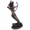 Grande figurine Médusa furieuse avec un arc (36cm)