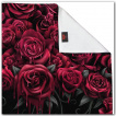 Grande serviette / drap de bain gothique à coeur de rose (140cm x 70cm)