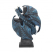 Horloge  croix noire et dragon bleu - Anne Stokes