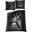 Grande housse de couverture DEAD KISS double face (200x200cm) + 2 taies d'oreiller UK et EU