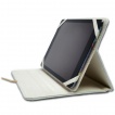 Housse porte-folio pour tablette iPad Air avec cranes et flammes bleues