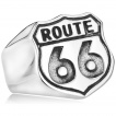 Chevalire homme en acier avec cusson Route 66