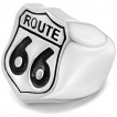 Chevalire homme en acier avec cusson Route 66