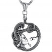 Pendentif homme Médusa en acier