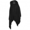 Jupe courte gothique noire style déchiré