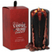 Large bougie noir  coulure style sang coagul VAMPIRE BLOOD (15cm x 7,5cm)