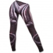 Legging femme gothique avec dragons gris sur lave craquelée