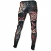 Legging femme rock avec tête de mort sur drapeau Union Jack