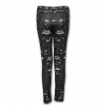 Legging femme gothique à cranes et os style catacombes
