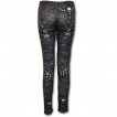 Legging femme gothique à motifs vampires et fausses ceintures
