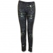 Legging femme gothique à motifs vampires et fausses ceintures
