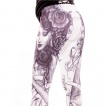 Leggings gothique femme et roses - Alchemy Black